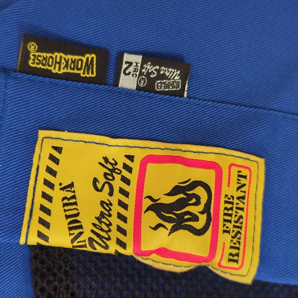 Blue Coveralls with Reflective Stripes - Picture 8 of 11